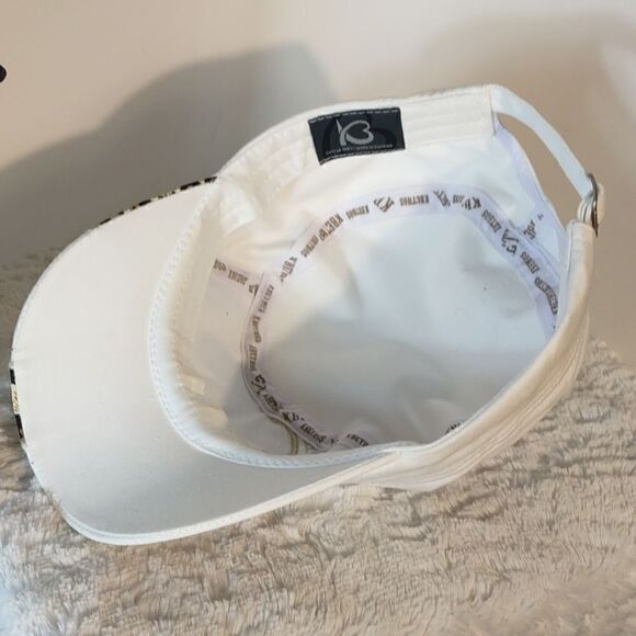 Kbethos Studded Animal Print Fleur-de-lis Woman's Cap - Picture 5 of 7